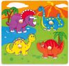 купить Головоломка Viga 59565 Wooden Flat Puzzle Dinosaurs в Кишинёве 