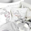 cumpără Lenjerie de pat pentru copii PernaMea Set lenjerie 8 piese Cosita Iepuras Gri (PM.105897/8) în Chișinău 