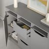 купить Комод MebelStar 1200 LILU 121x40x89 Grey (MBS-1335) в Кишинёве 