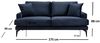 купить Диван Trendy Papira Bleumarin, 90x88x175cm (2 locuri) в Кишинёве 