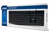 Keyboard SVEN KB-S305, Low profile keys, FN Keys, Splash proof, Black, USB 