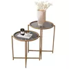 cumpără Măsuţă cafea Trendy S406, Aur 50x60x50cm, set în Chișinău 