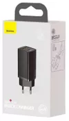 купить Зарядное устройство сетевое Baseus CCGAN2L-B01 Home Charger GaN2 Lite, 2xUSB (C + U), 65W, Black в Кишинёве 