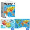 купить Головоломка Mideer MD1519 Puzzle Harta Chinei și Harta Lumii 2în1, nivelul 9 в Кишинёве 
