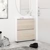 купить Полка для обуви Mobildor-Lux Leo Slim 50x16x86H cm White/Sonoma в Кишинёве 