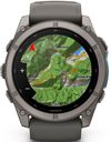 купить Смарт часы Garmin Fenix 9, 51mm, Bare Ti, Pebble Gray Band (010-04763-01) в Кишинёве 