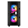 cumpără Carcasa Case Middletower Deepcool MATREXX 40 3FS Micro-ATX Black no PSU, Side Window, 1xUSB3.0/ 1xUSB2.0/ Audio Pre-installed: 3x120mm tri-color fan (carcasa/корпус) în Chișinău 