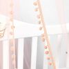 купить Кроватка PernaMea Baldachin Premium Pompom Pudra (PM.101301/2) в Кишинёве 