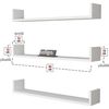 cumpără Raft decorativ Bofigo Комплект навесных полок 13-90-01 White în Chișinău 