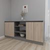 cumpără Comodă Smartex (16298) Т5 160cm Grafit+Stejar Deschis în Chișinău 