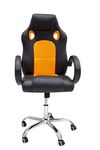 Fotoliu gaming CX 6207 negru cu oranj LS