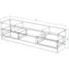 купить Тумба напольная для TV Smartex (16366) Т6 180cm TV Ivory+Stejar Deschis в Кишинёве 