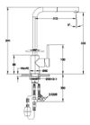 купить Смеситель кухонный Franke 115.0476.826 Sirius Extractibil, maner lateral, bianco в Кишинёве 