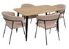 купить Комплект стол и стулья Evelin di Costacurta стол DT-405-2B + 4 стула YTC-097B Light beige в Кишинёве 