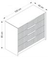 купить Комод Trendy Kale Luxe-7940, 100x85x45cm (GTR003938) в Кишинёве 