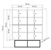 купить Комод Trendy Quantum Solo 93x115x36cm, multifunctionala (GTR006661) в Кишинёве 