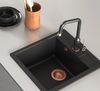 купить Смеситель кухонный Helika-AquaSanita 5033-601 UNUS Black metallic в Кишинёве 