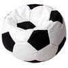 купить Кресло-мешок BeanBag BM6015, Mяч из экокожи Ares, L, белый с черным в Кишинёве 