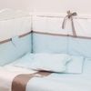 cumpără Lenjerie de pat pentru copii PernaMea Set lenjerie 8 piese Renaissance Buline Albastru (PM.101641/5) în Chișinău 