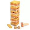 Настольная игра "Дженга", 54 деревянных цветных бруска 44218 (3875) 