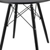 cumpără Mobilier pentru grădină Jumi CM-354166 Masa rotunda MDF, 60x60x74cm, stil scandinav, Negru/Negru în Chișinău 