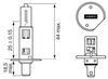 cumpără Lampă auto Bosch H1 Plus 150 Gigalight 12V 55W P14,5s Blister (1987301135) în Chișinău 