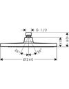 Crometta S Верхний душ 240 1jet