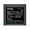 Power Supply ATX 550W Deepcool PF550, 80+, Active PFC,  Black Flat Cables, 120 mm silent fan 