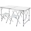 cumpără Mobilier pentru camping Jumi OM-258891 Masa de camping pliabila + 4 taburete, Alb în Chișinău 