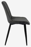 купить Комплект стол и стулья Evelin di Costacurta стол DT-402-3B + 4 стула YTC-055B, BLU-14 Dark grey в Кишинёве 
