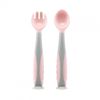 купить Посуда для кормления U-Grow UG-218PK Set lingurita si furculița, roz в Кишинёве 