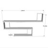 купить Полка декоративная Trendy WL10-W 120x71x14cm (GTR005446) в Кишинёве 
