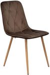 купить Стул Evelin di Costacurta YTC-080Wo, BLUVEL38 (Brown) в Кишинёве 