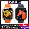 Nou KD99 Ultra Smart Watch 8 Smartwatch 1,99" Bărbați Femei Monitor de ritm cardiac