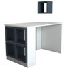 купить Офисный стол Trendy Cutie, alb, albastru 120x75x65cm в Кишинёве 