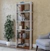купить Офисный стеллаж Trendy Sakran, Alb, Nuc, 63x180x32cm (GTR000473) в Кишинёве 