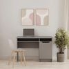 купить Офисный стол MebelStar LILU 110x50x75 Grey (MBS-1374) в Кишинёве 
