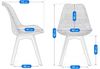 cumpără Scaun Jumi SD-333673 Alta, Maro în Chișinău 
