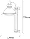 cumpără Candelabru de perete Trendy Saglam-3743, 32x53x28cm în Chișinău 