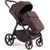 купить Детская коляска DadaPrams Carucior 2in1 Flux Chocolate (Premium) + Adaptoare в Кишинёве 