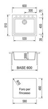 купить Мойка кухонная Plados ON6010 ONE Ultrametal в Кишинёве 