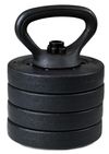 cumpără Ganteră FunFit Dumbbell Set 40kg 4in1 + grips (4261) în Chișinău 