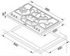 купить Встраиваемая поверхность газовая Franke POI 6 3GAV-D-O (106.0080.382) в Кишинёве 
