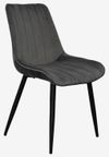 купить Комплект стол и стулья Evelin di Costacurta cтол DT-402-3B + 4 стула YTC-055B Bluvel-14 (Dark grey) в Кишинёве 