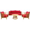 cumpără Mobilier pentru grădină SunYard Set York (canapea tripla, 2 fotolii, masuta) în Chișinău 