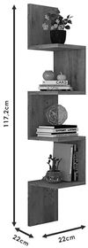 купить Полка декоративная Trendy WL9-W 22x117x22cm (GTR005442) в Кишинёве 