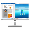 23.8" LENOVO L24m-40, Silver,IPS,1920x1080,100Hz,FreeSync,4ms,250cd,CR1300:1,D-Sub+HDMI,Spkrs,Pivot 