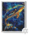 cumpără Tablou pe numere Art Gallery QB206519 Mozaic cu diamante patrate 40x50cm Balena cosmica în Chișinău 