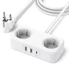 купить Фильтр электрический Ugreen 50683 / Power Strip 2 Plug + 2*USB-A + 1*USB-C, 30W DigiNest Life EU CD280, White в Кишинёве 