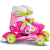 купить Роликовые коньки Stamp JS670301 cu 3 roti 2 in 1 roz, marimea 27-30, 44149 в Кишинёве 